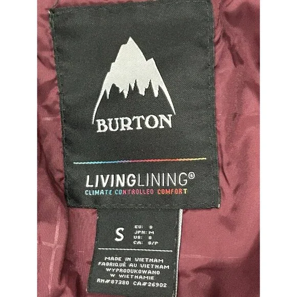 Burton Small Ski/Snowboard Full Zip Hooded Jet Set Jacket Women's - Picture 3 of 16